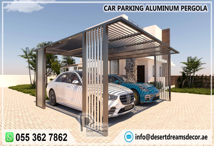 Car Parking Sheds Suppliers in Uae | Supply and Install Aluminum Pergola.