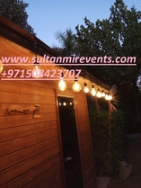 Decoration rental lights for weddings, parties, events