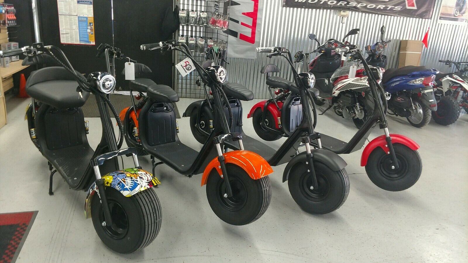 2 Seater 2000w Electric Scooter 18.5 Fat Tire
