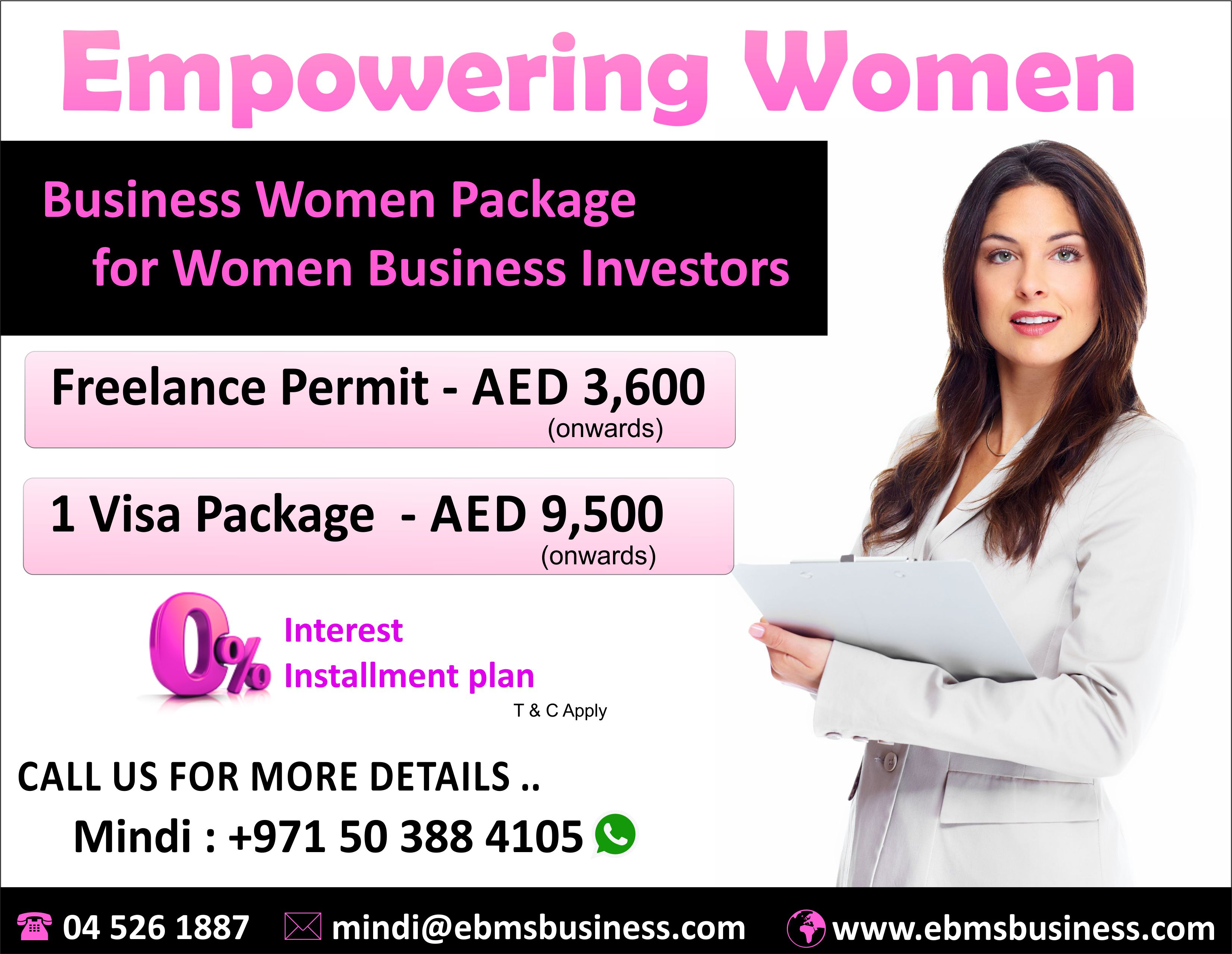Business women package for women business Investors