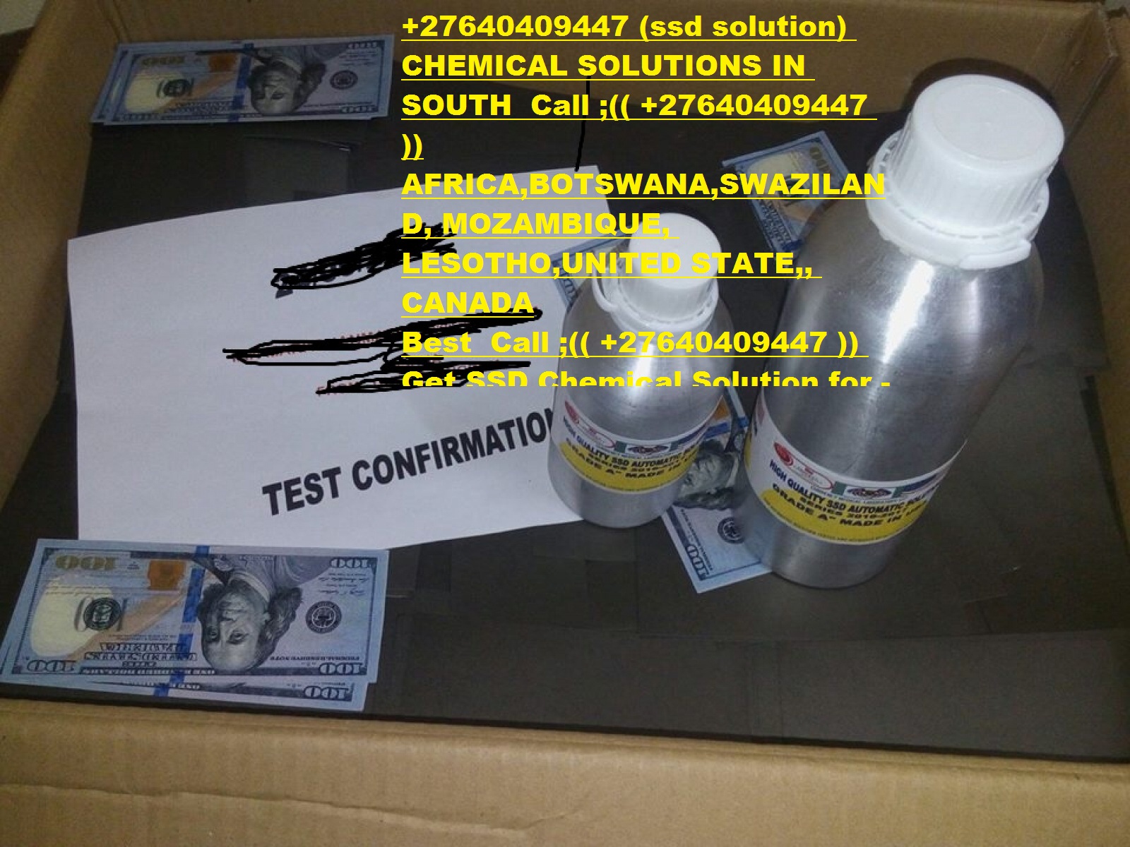 +27640409447 -Automatic Ssd Chemical Solution For Sale That Clean Black Mon
