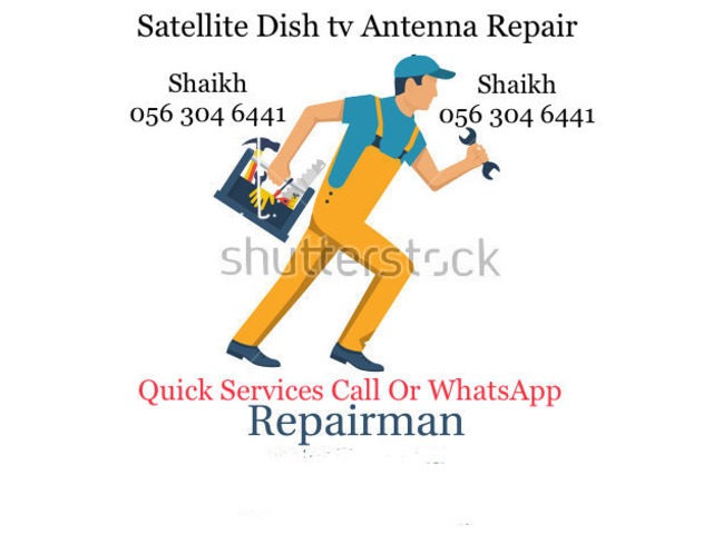Satellite Dish tv Repair In Bur Duabi 0563046441
