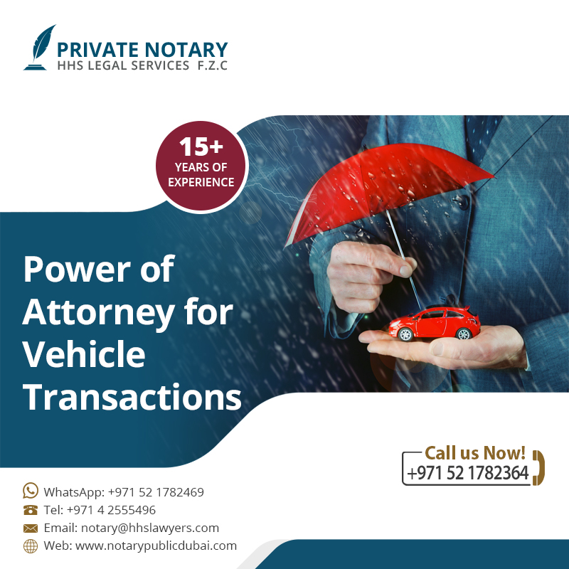 Power of Attorney for Vehicle Export