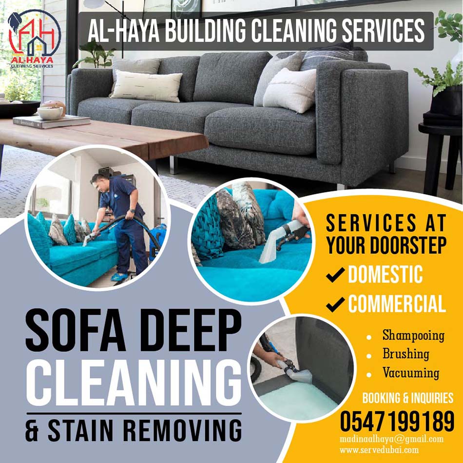 Sofa Carpet Mattress Deep Shampoo Cleaning in Sharjah