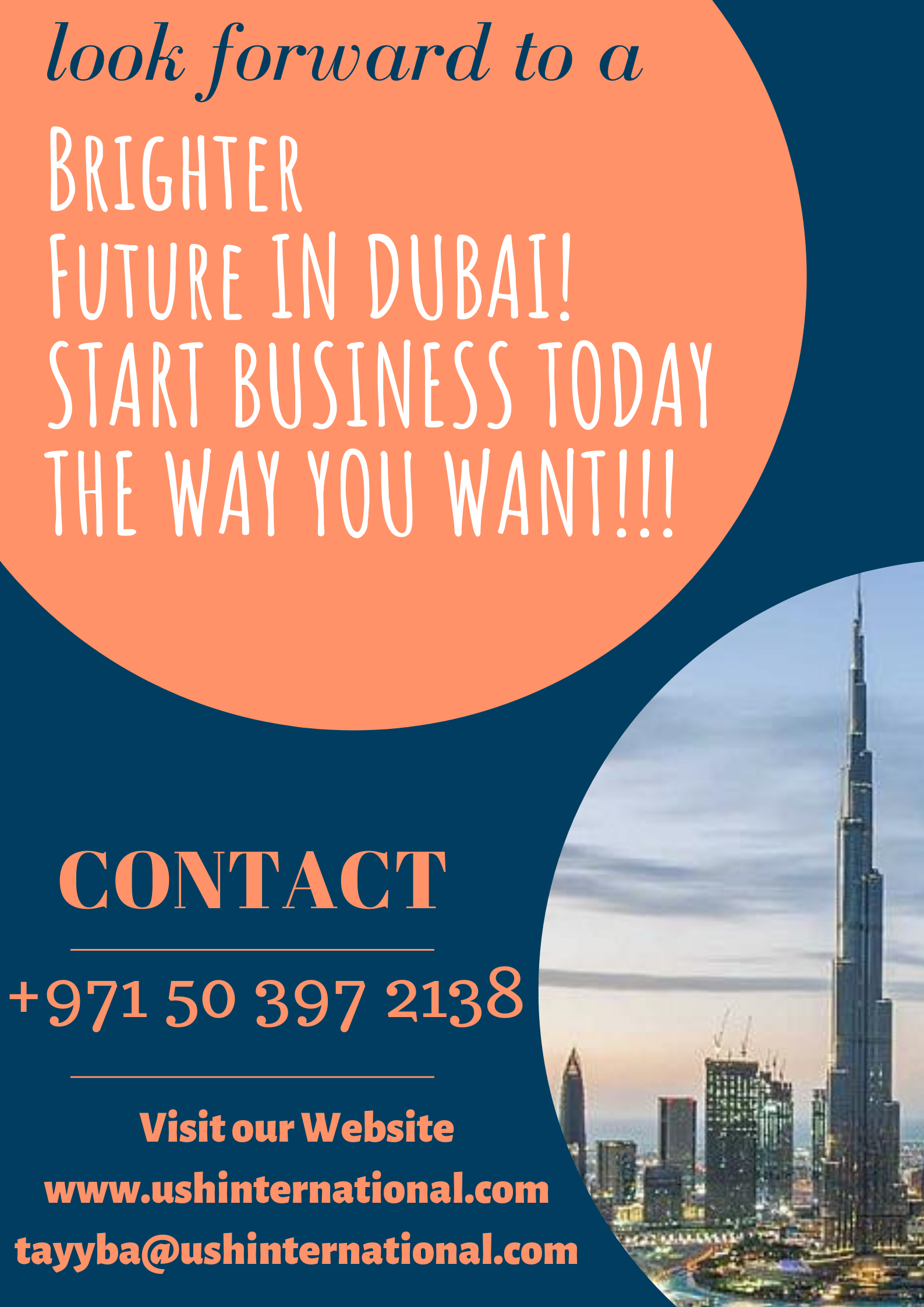 U S H International at your Services 0503972138 UAE License, visa